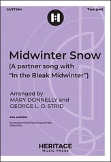 Midwinter Snow Two-Part choral sheet music cover
